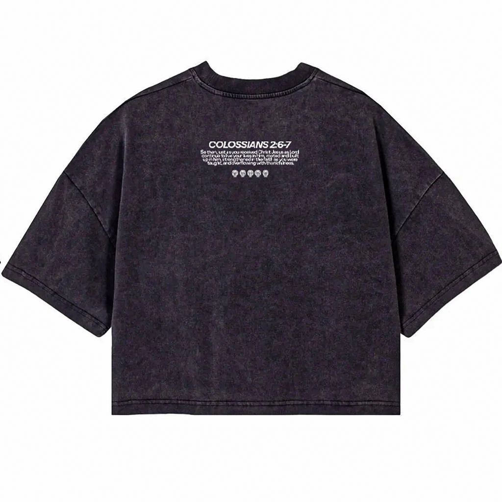 Black "Rooted in Christ" Tee