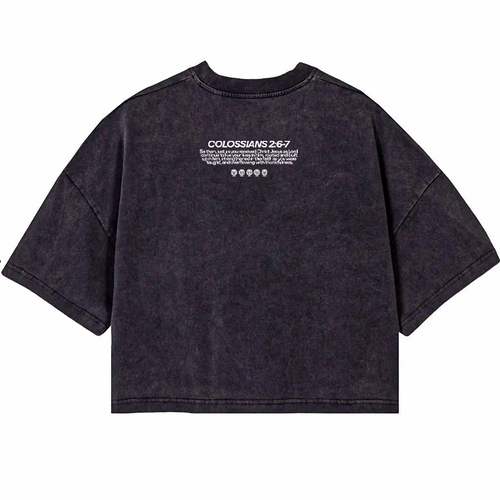 Black "Rooted in Christ" Tee